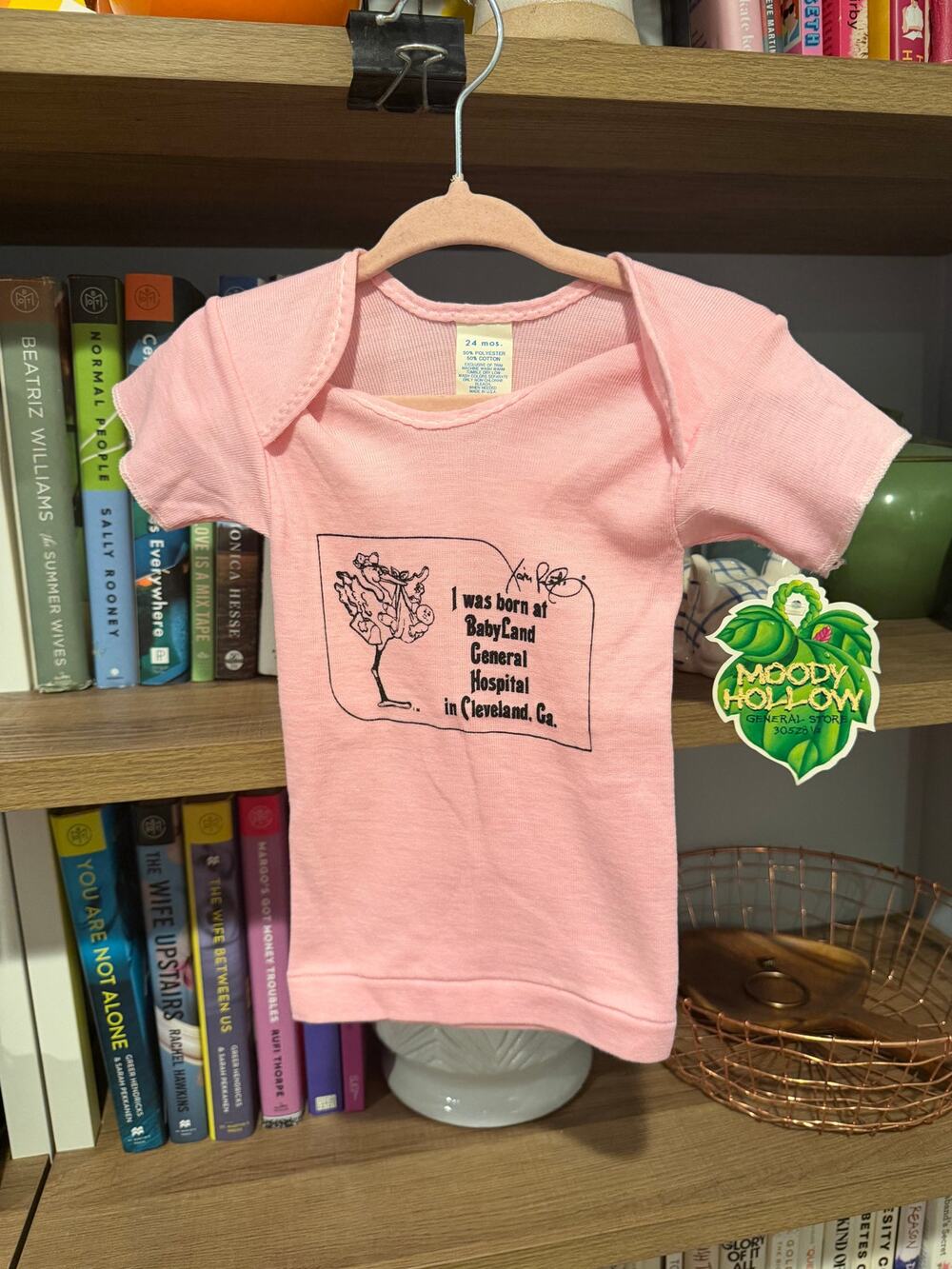 Vintage 1987 BabyLand General Hospital Xavier Roberts Cabbage Shirt NWT 24 Mos